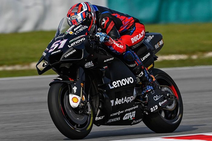 Ducati Desmosedici GP22 saat tes pramusim Sepang 2022