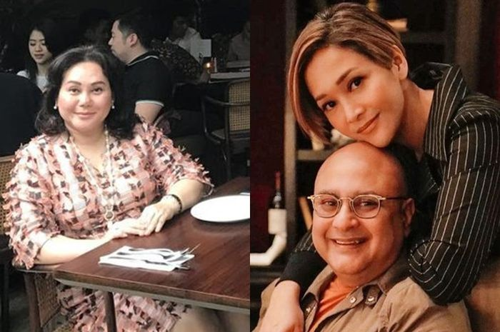 Kolase foto Tri Hanurita, Maia Estianty dan Irwan Mussry.