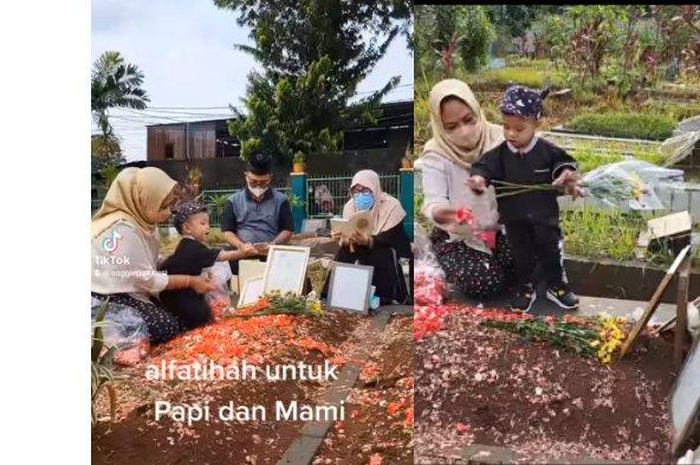 Gala Sky ikut ziarah ke makam mendiang Vanessa Angel dan Bibi Ardiansyah. 