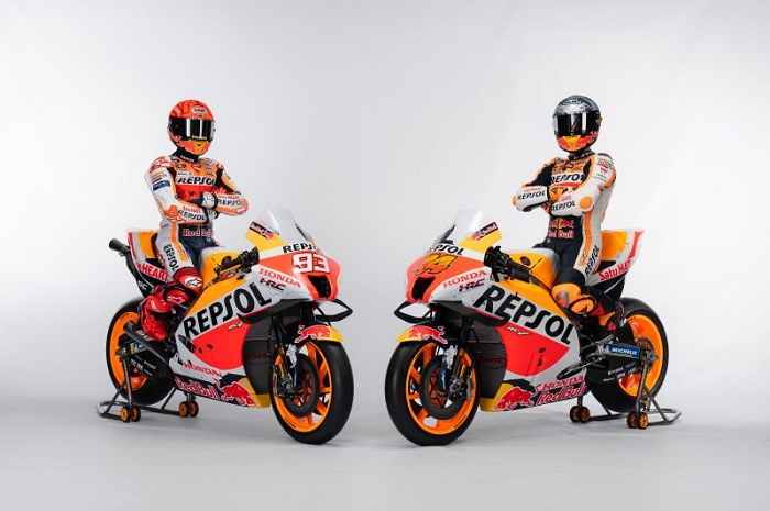 Wow, desain Honda RC213V berubah drastis, duo Repsol Honda, Marc Marquez dan Pol Espargaro siap hadapi MotoGP 2022.
