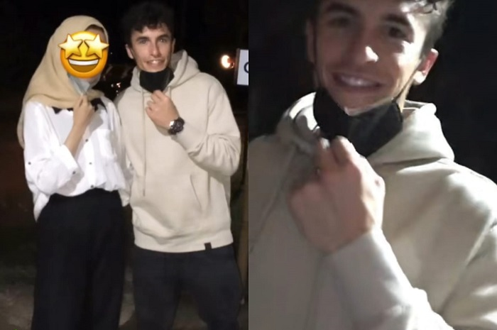 Bukannya iri, pembalap MotoGP Marc Marquez foto bareng cewek malah dianggap langgar travel bubble, serius nih?