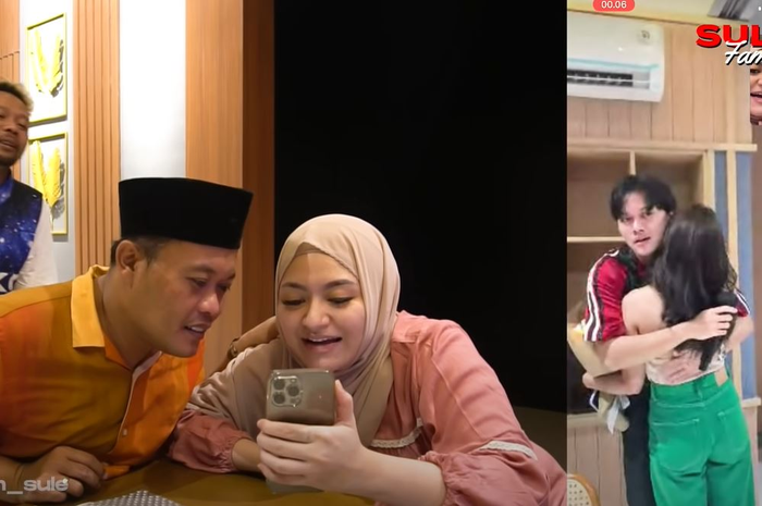 Sule dan Nathalie Holscher menyaksikan langsung momen manis saat cinta Rizky Febian diterima Mahalini
