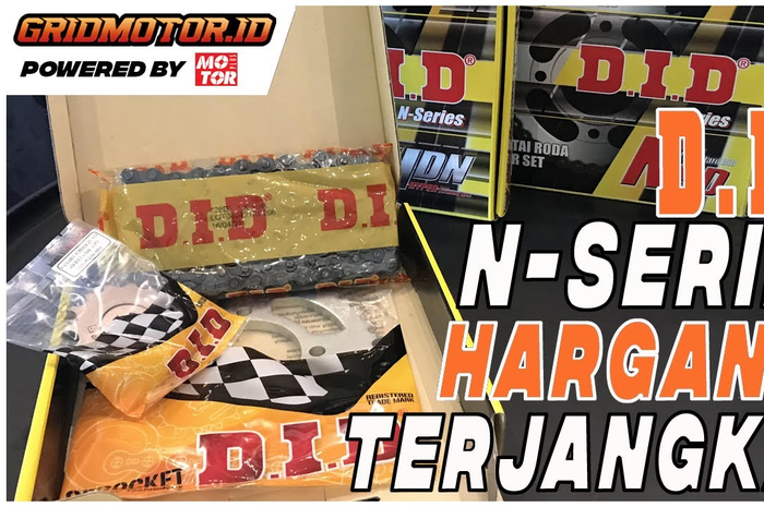 Produsen rantai motor DID asal Jepang menjual rantai gear set DID N-Series dengan harga terjangkau yang distributor resminya dipegang oleh PT NGK Busi Indonesia  