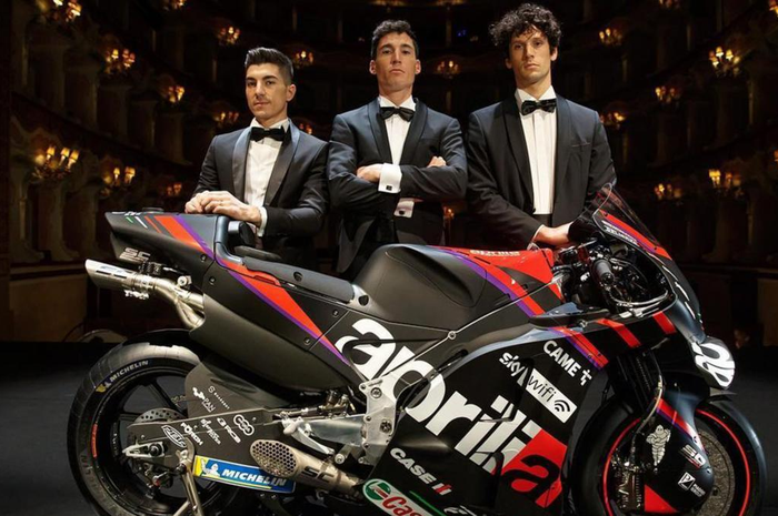 Tim Aprilia Racing rilis motor baru untuk MotoGP 2022, Aleix Espargaro dan Vinales siap beraksi nih!
