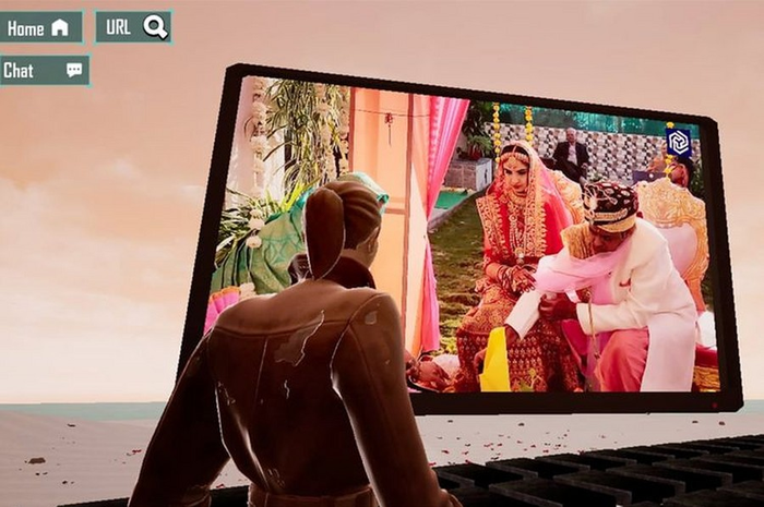 Suasana Pernikahan di Yug Metaverse