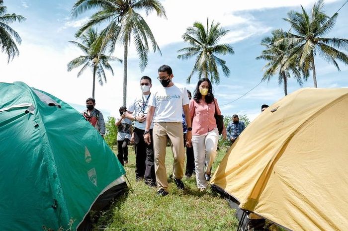 Modal Rp 250 ribu, sudah bisa tidur nyenyak menonton MotoGP Indonesia 2022 di sirkuit Mandalika, Lombok, NTB.