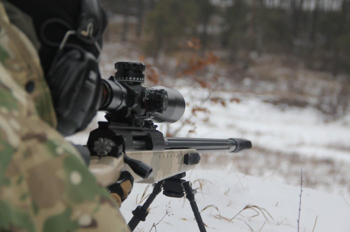 Ilustrasi pengunaan senjata sniper Rusia 