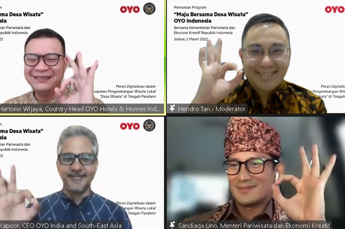 Kolaborasi OYO dan Kemenparekraf mendorong digitalisasi Desa Wisata di Indonesia.
