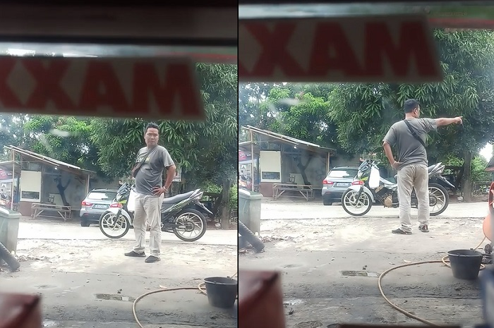 Beredar video pemotor Suzuki Satria F150 ngamuk minta oli enggak dikasih sama mekanik bengkel di Ciputat, sampai ngajak duel.
