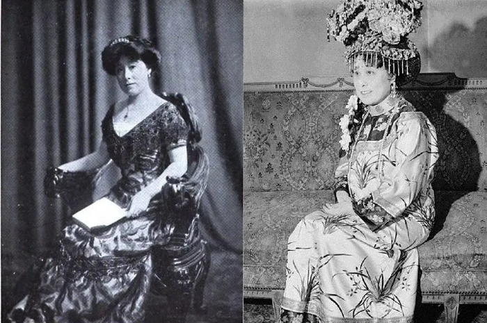 Der Ling, Putri kesayangan legendaris Permaisuri Cixi, dalam balutan gaun Barat dan tradisional China.