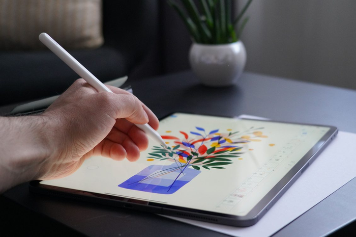 Ilustrasi penggunaan iPad