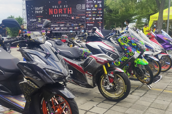 Honda Vario 160 muncul di kontes modifikasi North Festival