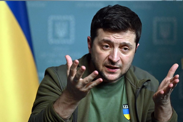 (Ilustrasi) Perang Rusia-Ukraina, Presiden Ukraina Volodymyr Zelensky
