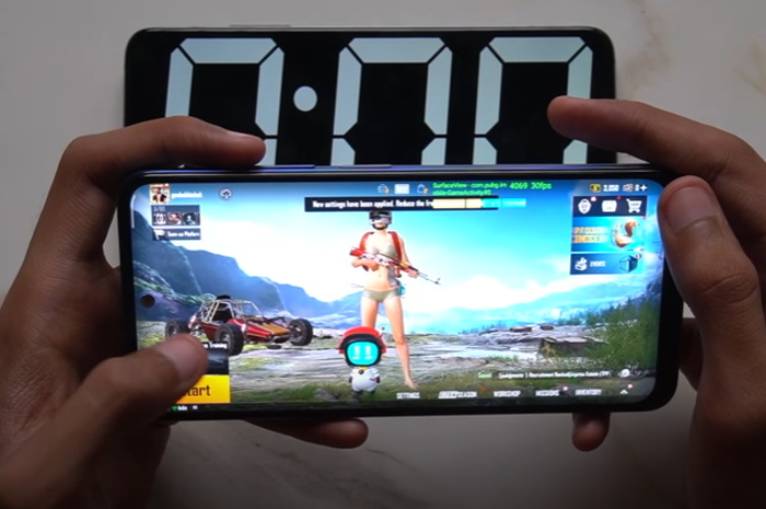 Pengujian game PUBG Mobile di Redmi Note 11