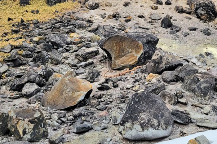 Batu pembunuh yang terbelah, diduga berisi iblis yang terperangkap