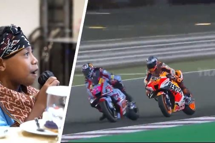Komentator MotoGP cilik asal NTT bertemu dan makan malam bersama pembalap MotoGP dan Menteri Sandiaga Uno.