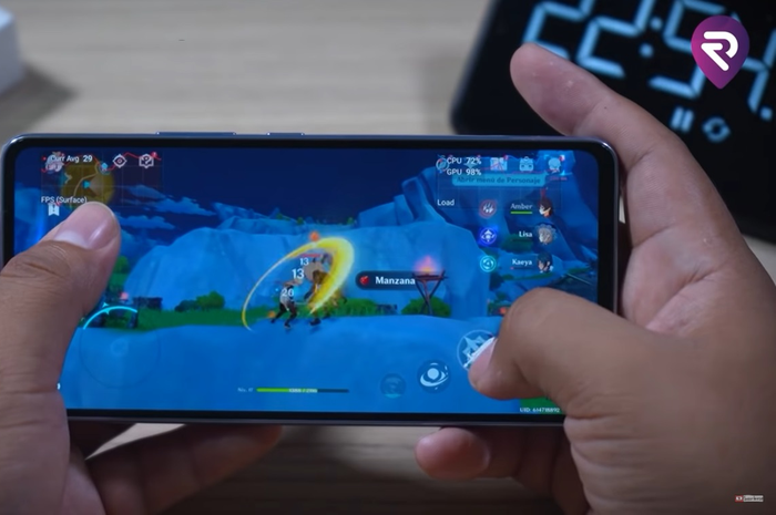 Kinerja Samsung Galaxy A53 di game Genshin Impact