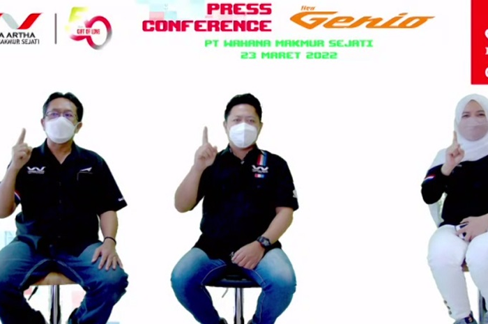 PT Wahana Makmur Sejati (WMS) menggelar launching virtual New Honda Genio, motor matic ini ditergetkan terjual segini perbulannya