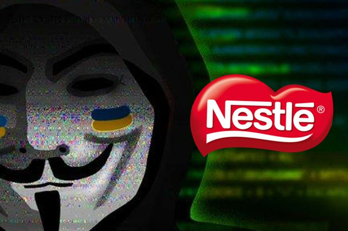 Ilustrasi hacker Anonymous curi data Nestle