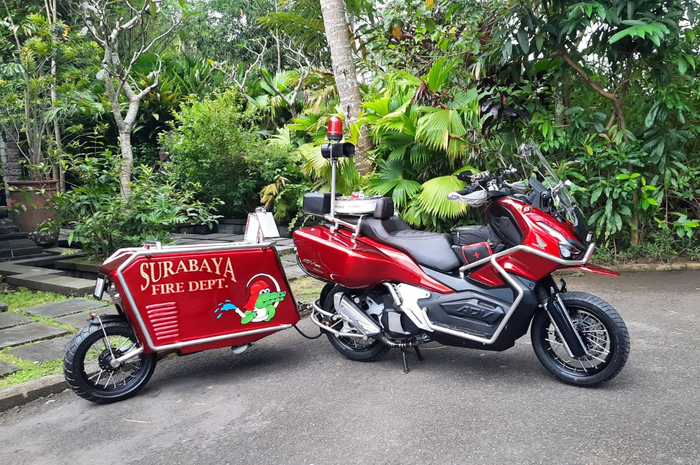 Inspirasi modifikasi Honda ADV 160 disulap jadi motorescue.