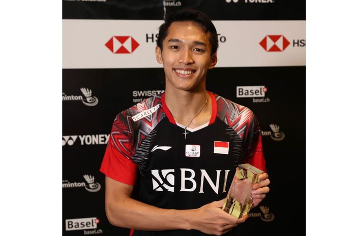 Jonatan Christie jadi juara Swiss Open 2022, uang setara harga Yamaha Fazzio 8 unit jadi miliknya.