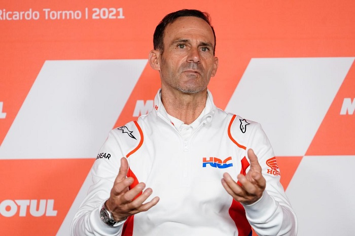 Bos Repsol Honda, Albreto Puig ngamuk ke Michelin karena tak ada kejelasan terhadap insiden Marc Marquez di MotoGP Mandalika 2022.