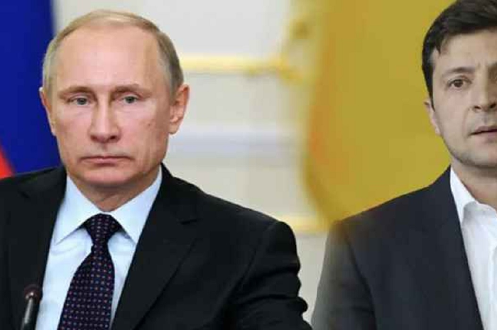 (Ilustrasi) Perang Rusia dan Ukraina - Vladimir Putin dan Volodymyr Zelensky