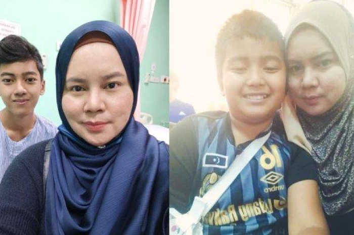 Zawati Sembok dan Aidil Yushairi, remaja yang mengidap leukimia