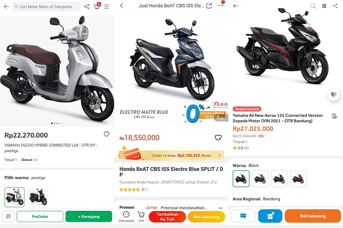 Apa benar beli motor secara online jelang lebaran enggak perlu inden lama? Simak penjelasannya.