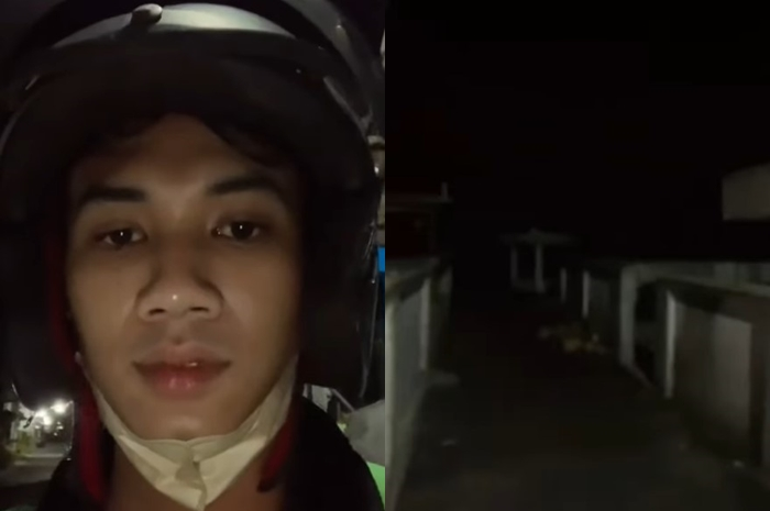 Viral di media sosial, driver ojol antar pesanan ke tempat yang enggak biasa.