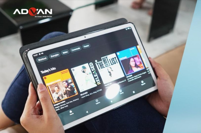 ADVAN Tab VX, tablet harga Rp 3 jutaan RAM 8GB + 128GB memori penyimpanan.