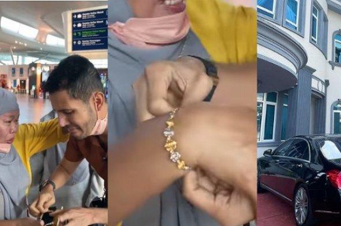 Pria ini menangis lepas kepergian ART-nya di Bandara