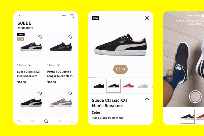 Belanja lewat AR dengan lensa Snapchat.