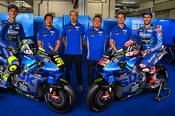 Suzuki pabrikan dengan pembalap Joan Mir (kiri) dan Alex Rins (kanan) santer dikabarkan hengkang dari MotoGP akhir musim 2022 ini