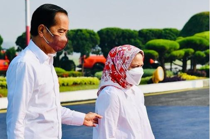 Presiden Joko Widodo dan ibu Negara Iriana Jokowi.