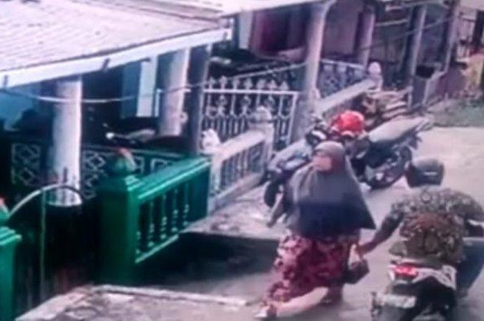 Viral ibu hamil ajak duel begal