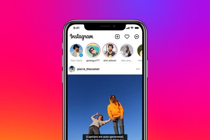 Fitur subtitle otomatis di Instagram
