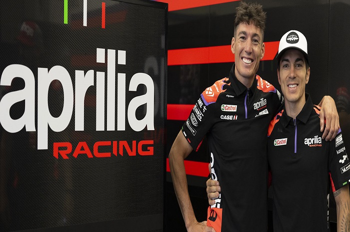 Aleix Espargaro dan Maverick Vinales bareng Aprilia lagi sampai MotoGP 2024.
