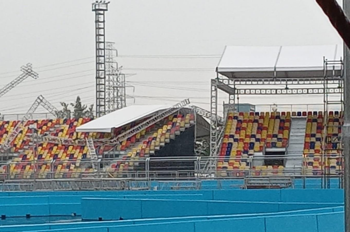 Foto atap tribun sirkuit Formula E di Ancol viral di media sosial. Ternyata ini alasan polisi ogah selidiki dengan memakai pasal pidana. 
