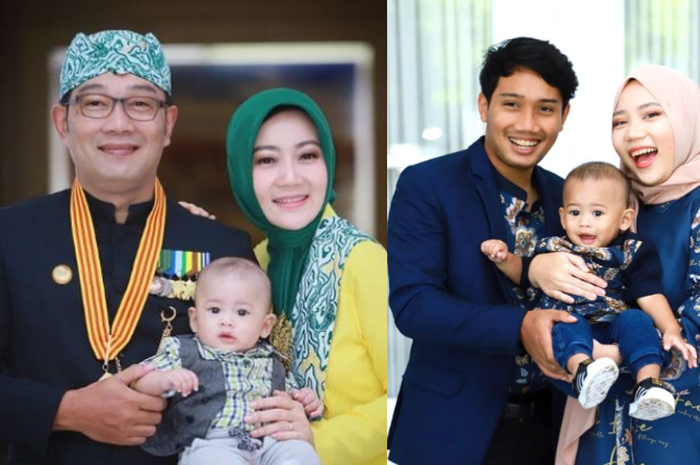Keluarga Ridwan Kamil dan Arkana Aidan Misbach