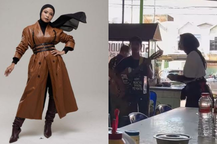 Viral pengamen tak sadar dihampiri Tantri vokalis band KotaK