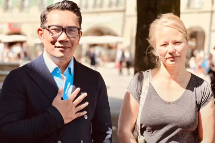 Ridwan Kamil dan Mrs. Geraldine Beldi, sosok yang menemukan jenazah Emmeril Kahn Mumtadz