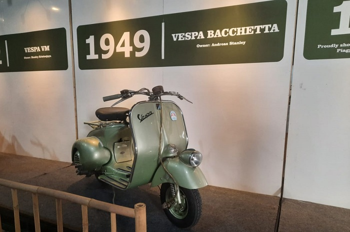 Ini Vespa tertua di Museum Vespa World Days 2022 Bali, bagian ini unik banget loh, enggak semua Vespa ada.