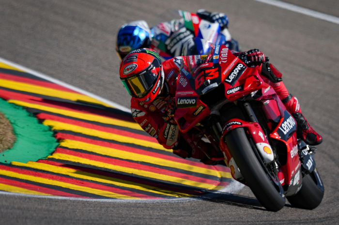 Pembalap Ducati Lenovo, Fransesco Bagnaia geser rekor Aleix Espargaro di FP3 MotoGP Jerman 2022.