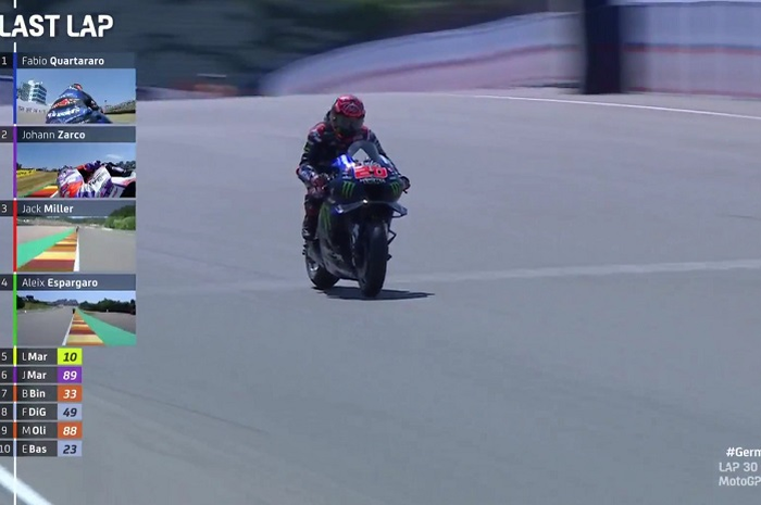 Fabio Quartararo menangi MotoGP Jerman 2022.