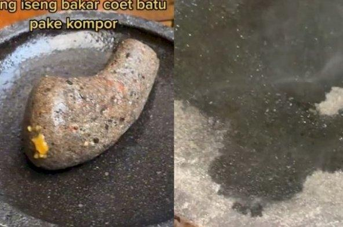 Viral cobek batu keluar belatung