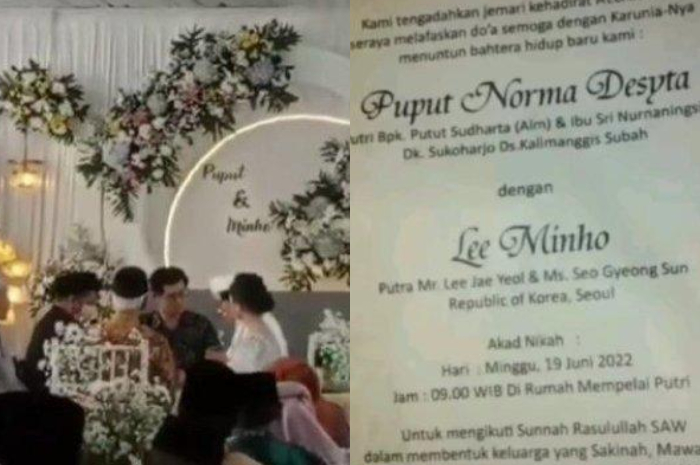 Viral foto pernikahan Lee Minho dengan gadis Batang