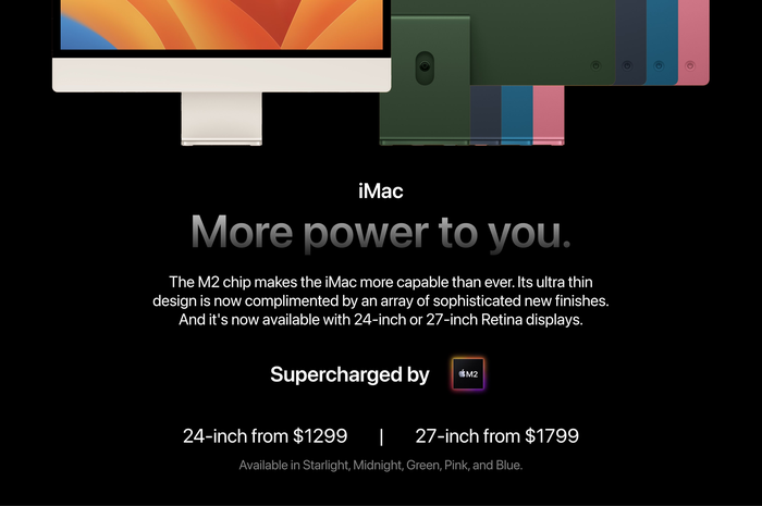 Konsep desain iMac M2