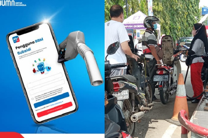 Aplikasi MyPertamina akan dipakai pemotor untuk beli bensin Pertalite, apakah aman main HP di SPBU?