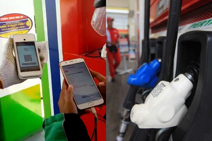 Ilustrasi beli bensin pakai aplikasi MyPertamina.